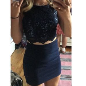 Formal 2 Piece Short Dress + extra Matching Top